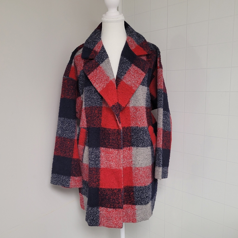 Forever 21 Buffalo Plaid Coat